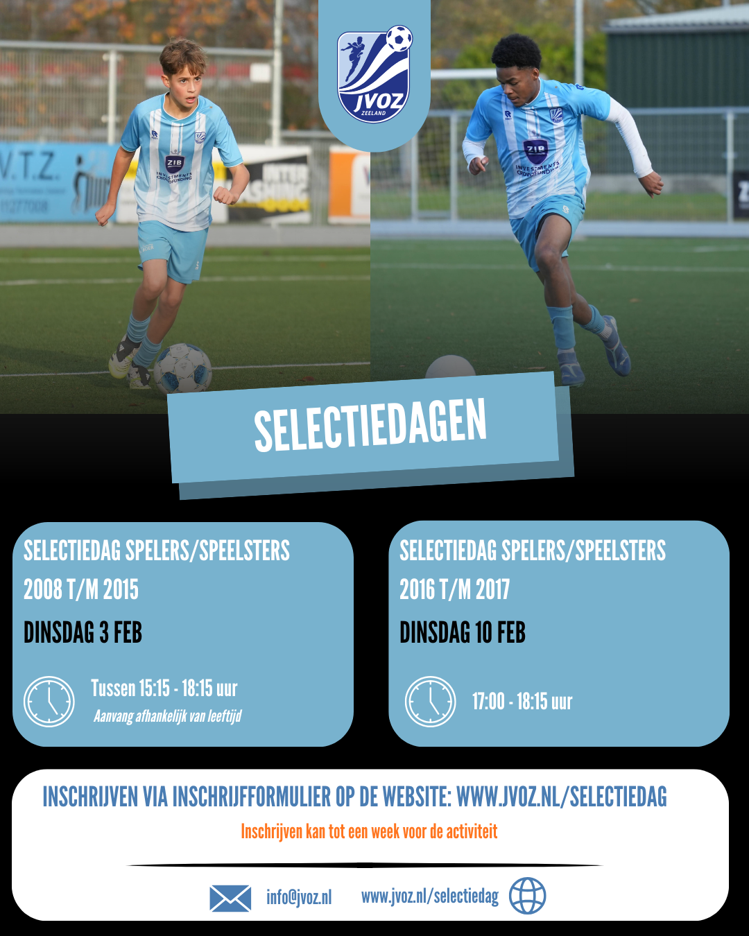 Selectiedagen 2026 JVOZ